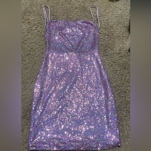 Lilac hoco dress